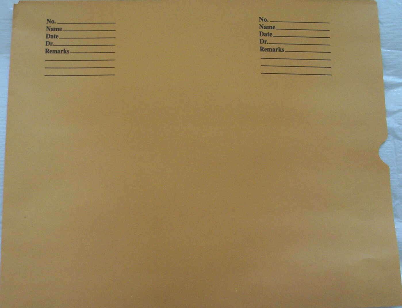 X-Ray Envelopes for Filing 