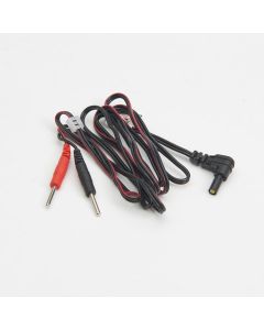 Fil conducteur avec prise femelle à angle droit pour TENS/EMS (2 pqt)