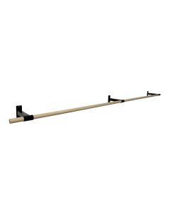 Barre de ballet murale en bois franc de 3,05 m (10 pi)