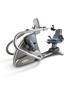 The T5 is an affordable option for rehab and wellness clinics that need an affordable recumbent stepper with low step through and inclusive options