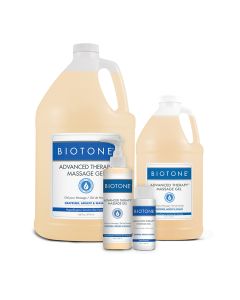 BIOTONE® Advanced Therapy Gel offers higher friction and less glide than oil, yet it won’t absorb as fully or as fast as lotions. Leaves no greasy residue, paraben free, cruelty free, and hypoallergenic. This seed oil based gel has one of the lightest, mo