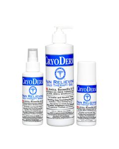 Experience the ultimate in pain relief with CryoDerm Cold Therapy, available in three convenient formats: 3oz spray, 4oz spray, and 16oz pump. Our innovative formula is designed to provide you with fast-acting, focused cooling relief from aches and pains,