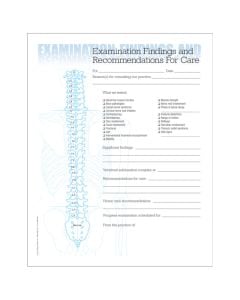Examination Findings Insert