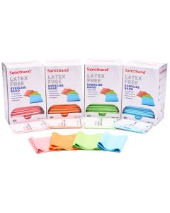 Sanctband Latex-Free Exercise Bands Dispenser Packs