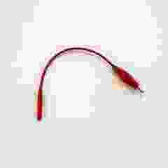 Red 6" Pin to Alligator Clip Wire Adapter