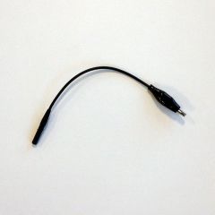 Black 6" Pin to Alligator Clip Wire Adapter