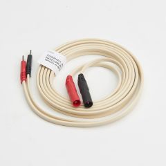 Dual Sheathed Banana to Dual Pin WHITE Lead, 72" - Richmar & Amrex