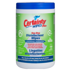 Certainty Biodegradable Disinfectant Wipes