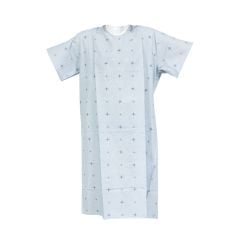 Patient Gown, Cotton/Poly blend (Pack of 10)