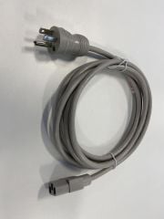 Cordon d'alimentation gris de qualité hospitalière - 10 pieds