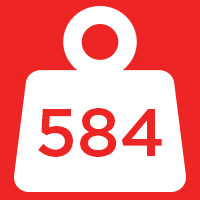 584 lbs